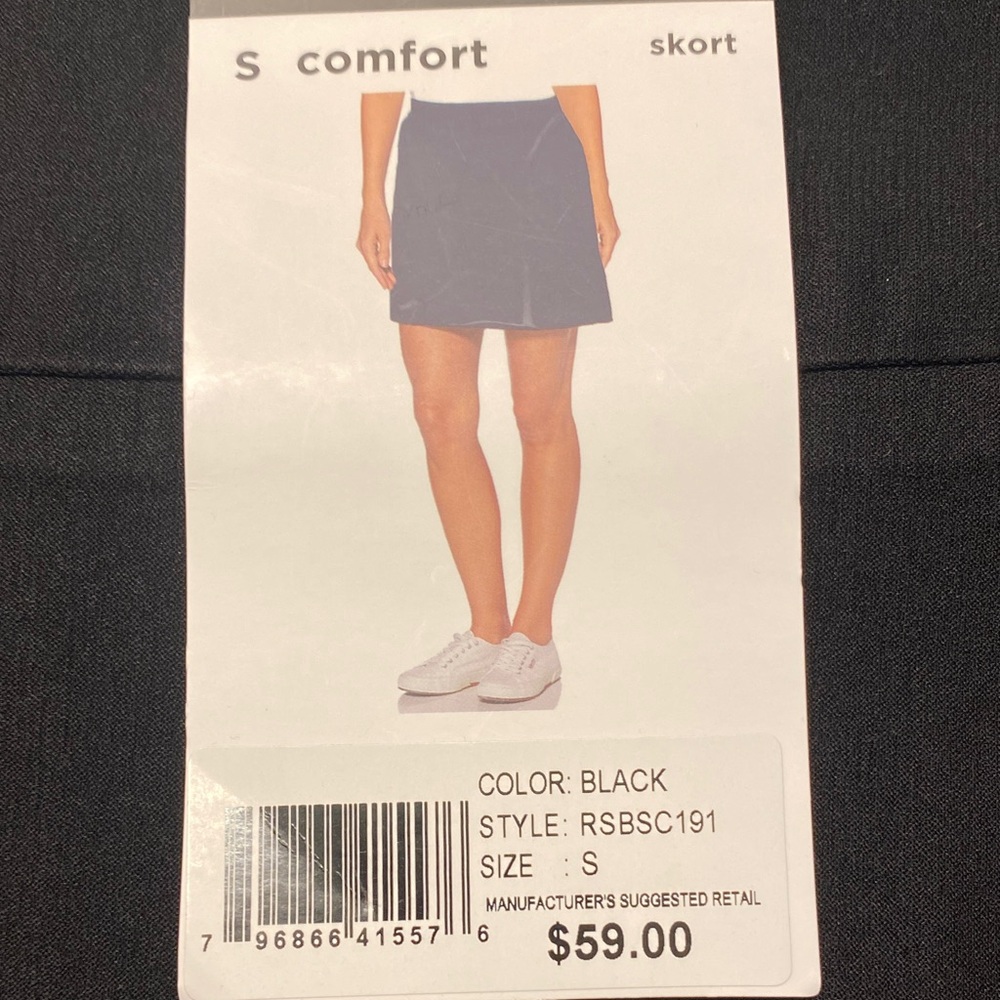 Rafaella Elegant Black Mini Skort  very cute!